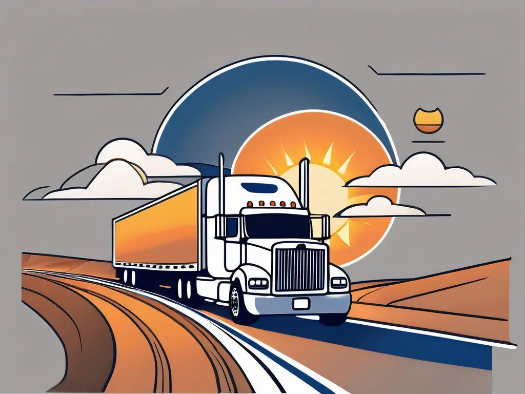 Dealing with Fatigue During Long Haul Tows: Tips for Drivers 2 A semi-truck on a long