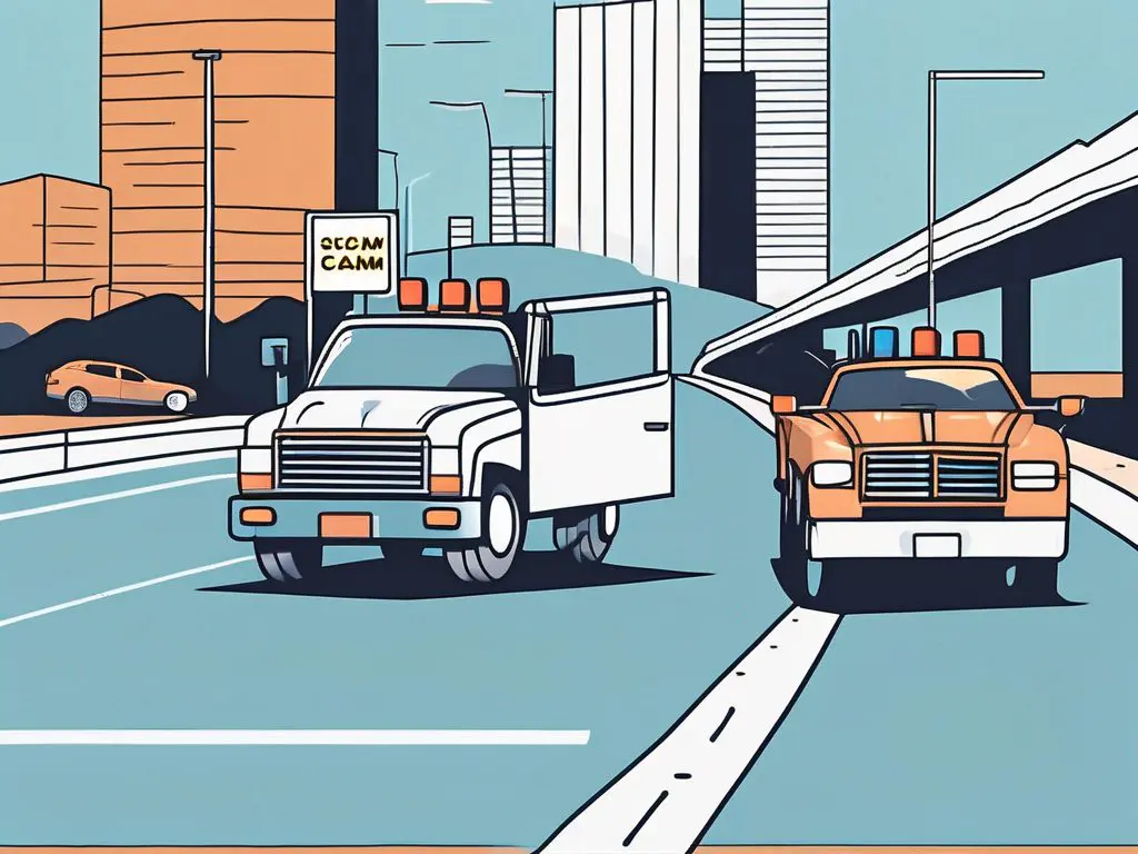 How to Avoid Scams in Long Distance Towing 2 A tow truck on a long road