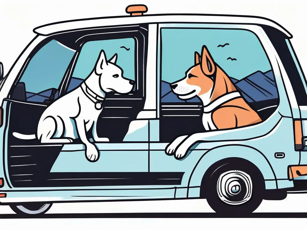 Preparing Your Pets for Long Distance Towing 2 A dog and a cat sitting comfortably in a pet carrier