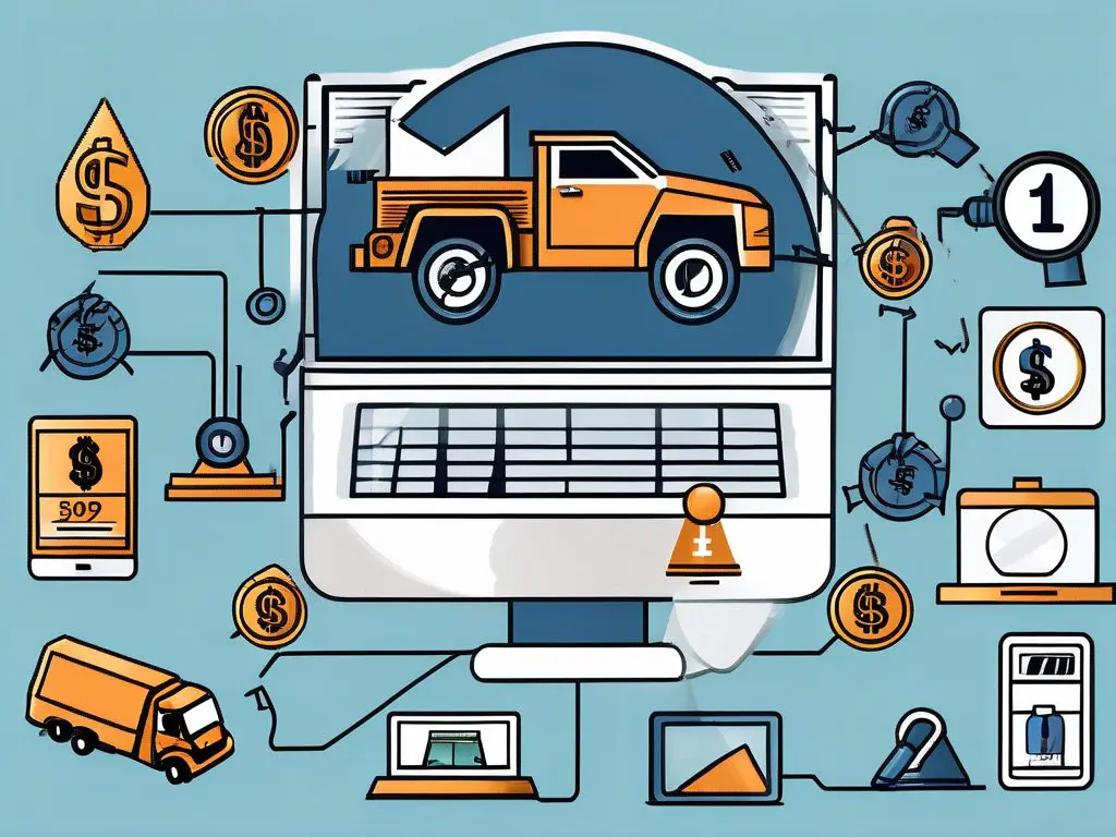 How to Find the Best Long Distance Towing Deals Online 2 A computer with a tow truck on the screen