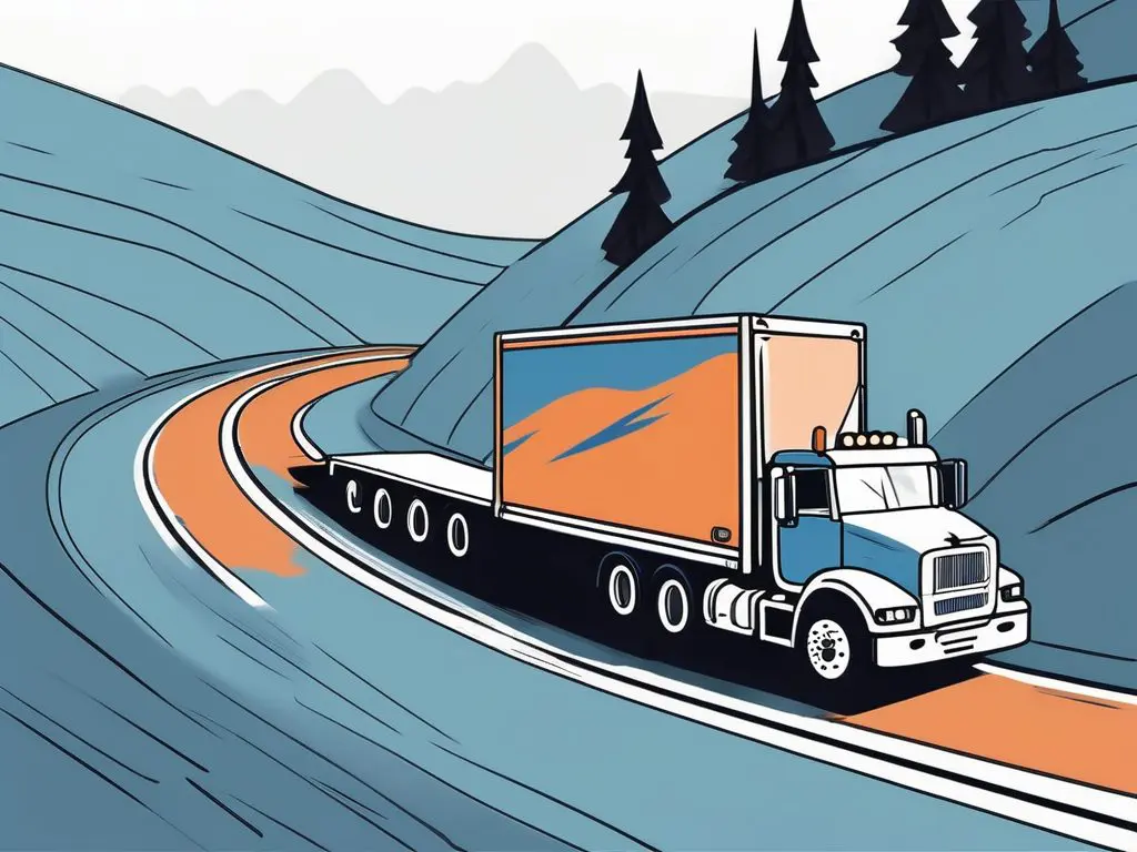 Understanding Weight Limits in Long Distance Towing 2 A heavy-duty tow truck pulling a large trailer on a long