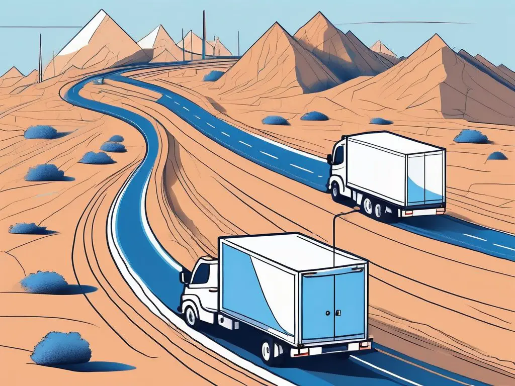 Long Distance Towing for Medical Equipment 2 A truck towing a trailer loaded with various pieces of medical equipment