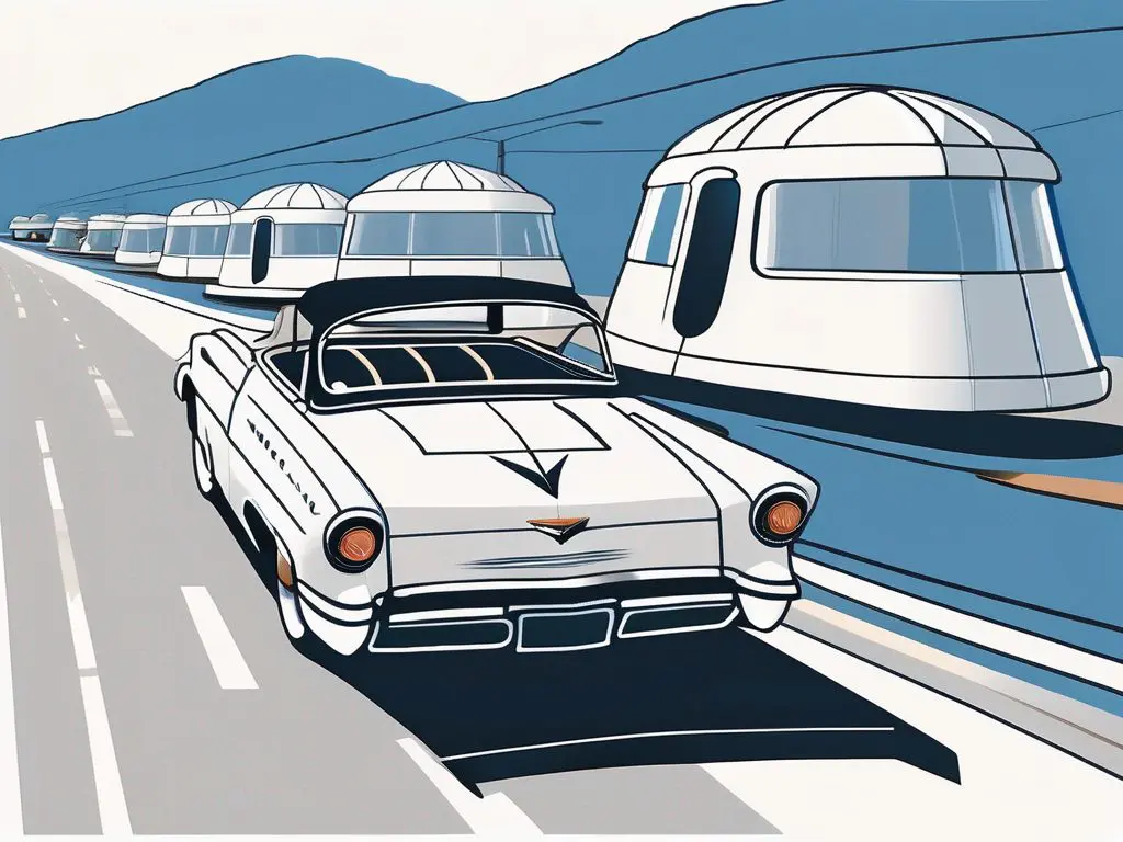 Long Distance Towing for Auto Shows and Exhibitions 2 A sleek
