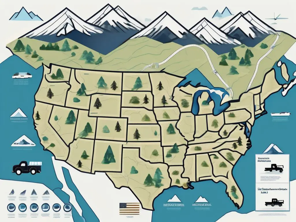 The Best Routes for Long Distance Towing Across the USA 2 car shipping route