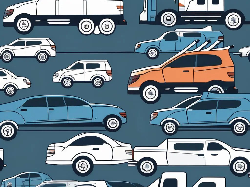 The Impact of Vehicle Size on Long Distance Towing Costs 2 A variety of vehicles of different sizes attached to tow trucks on a long
