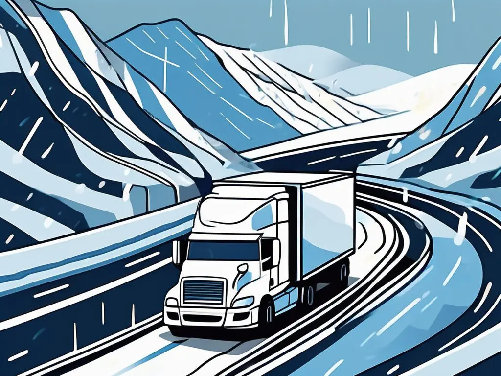 The Impact of Weather on Car Shipping 2 A car transporter truck navigating through different weather conditions like rain