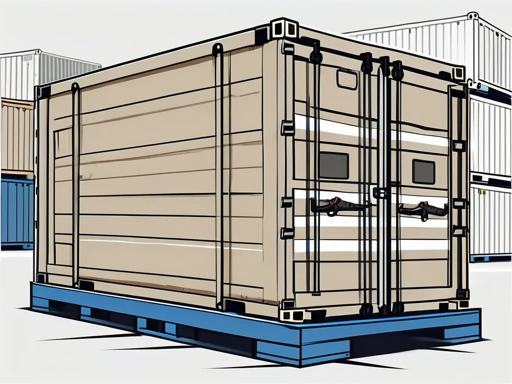 Motorcycle Shipping: Ensuring Safe and Secure Transport 2 A motorcycle secured with straps on a shipping pallet