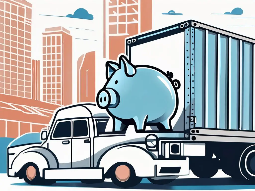 How to Save Money on Long-Distance Car Shipping 2 A car being loaded onto a large transport truck