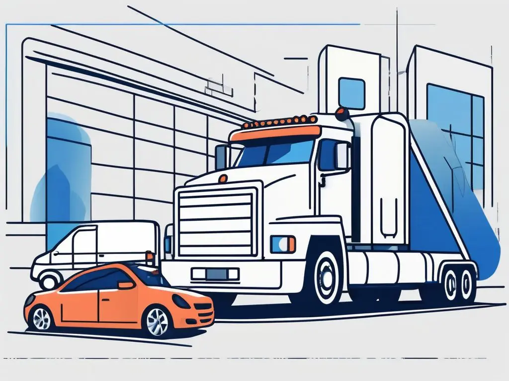 How to Transport a Car Bought Online 2 A car being loaded onto a large transport truck