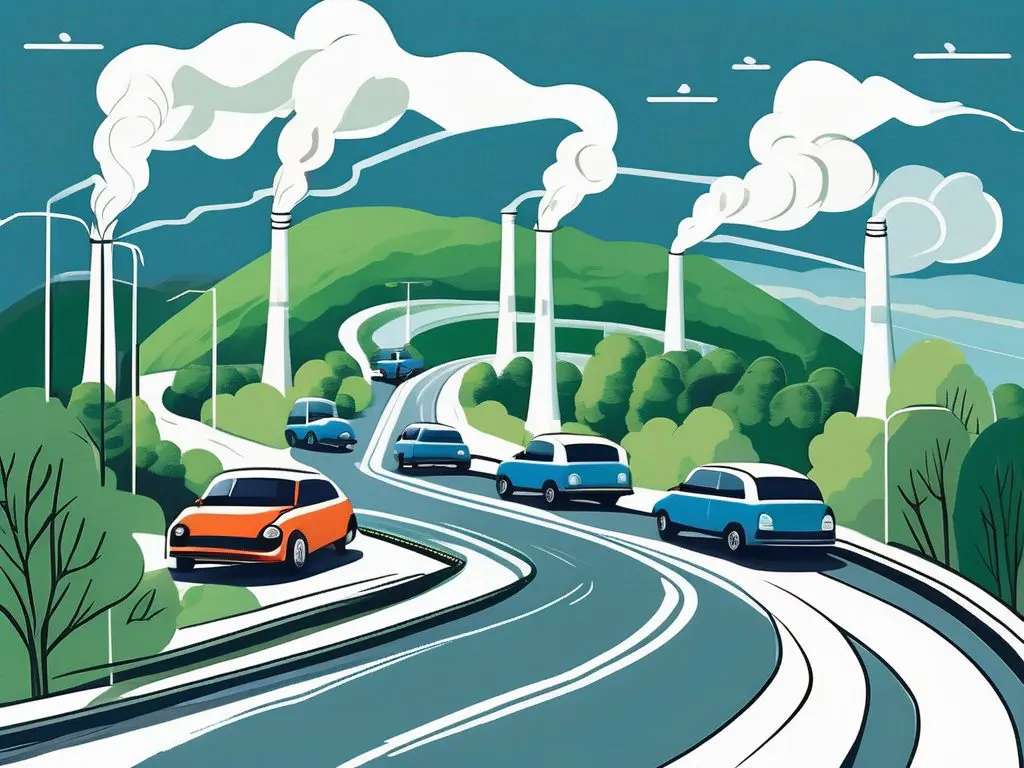 The Environmental Impact of Car Transport Services 2 Various types of cars on a road