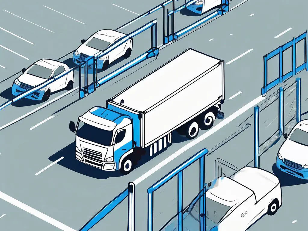 How to ensure the safety of your vehicle during transport 2 A vehicle securely fastened on a transport truck