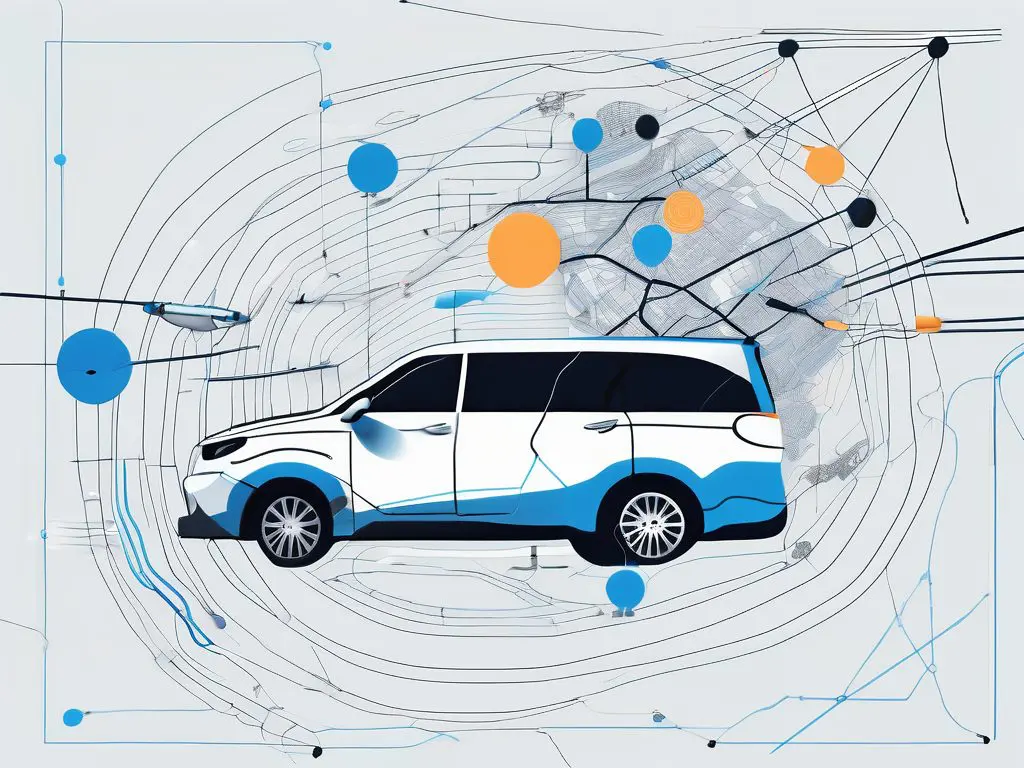 Tracking Your Vehicle During Transport: Technology and Methods 2 An abstract representation of a vehicle surrounded by various tracking technologies