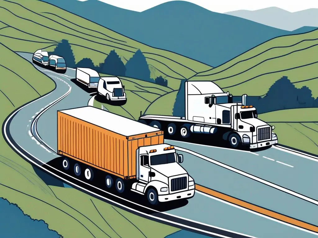 How to transport a vehicle during a cross-country move 2 A diverse array of vehicles being loaded onto a transport truck