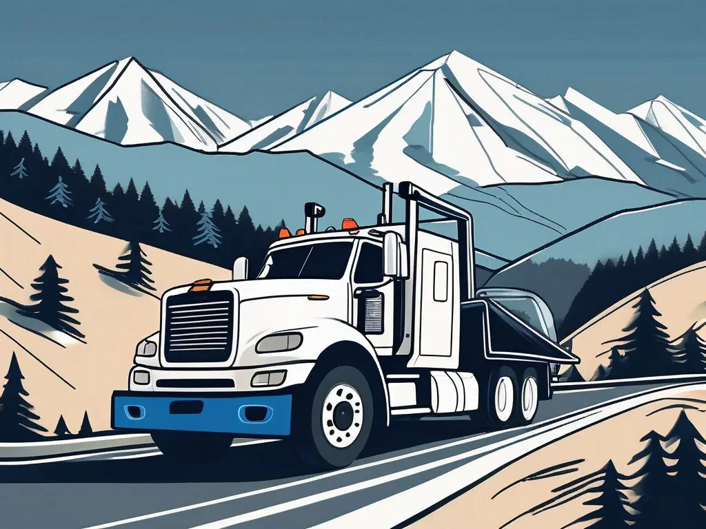 How to choose a reliable long distance towing service 2 A sturdy tow truck in action on a winding road