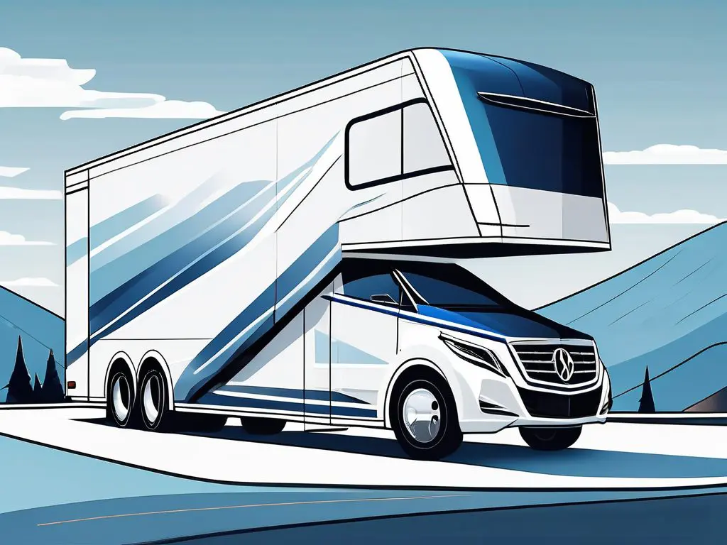 The benefits of enclosed auto transport for luxury vehicles 2 An enclosed auto transport trailer with a luxury vehicle inside
