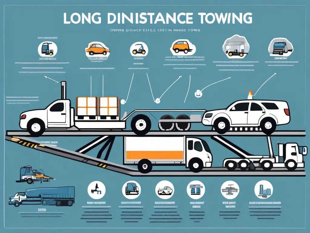 Cost factors in long distance towing breaking down the expenses 2 An infographic-style breakdown of the various cost factors involved in long distance towing