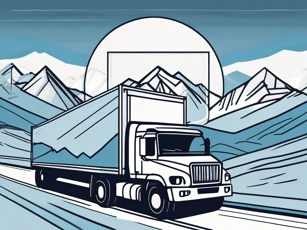 The role of insurance in long distance vehicle shipping 2 A large cargo truck transporting vehicles across a scenic landscape
