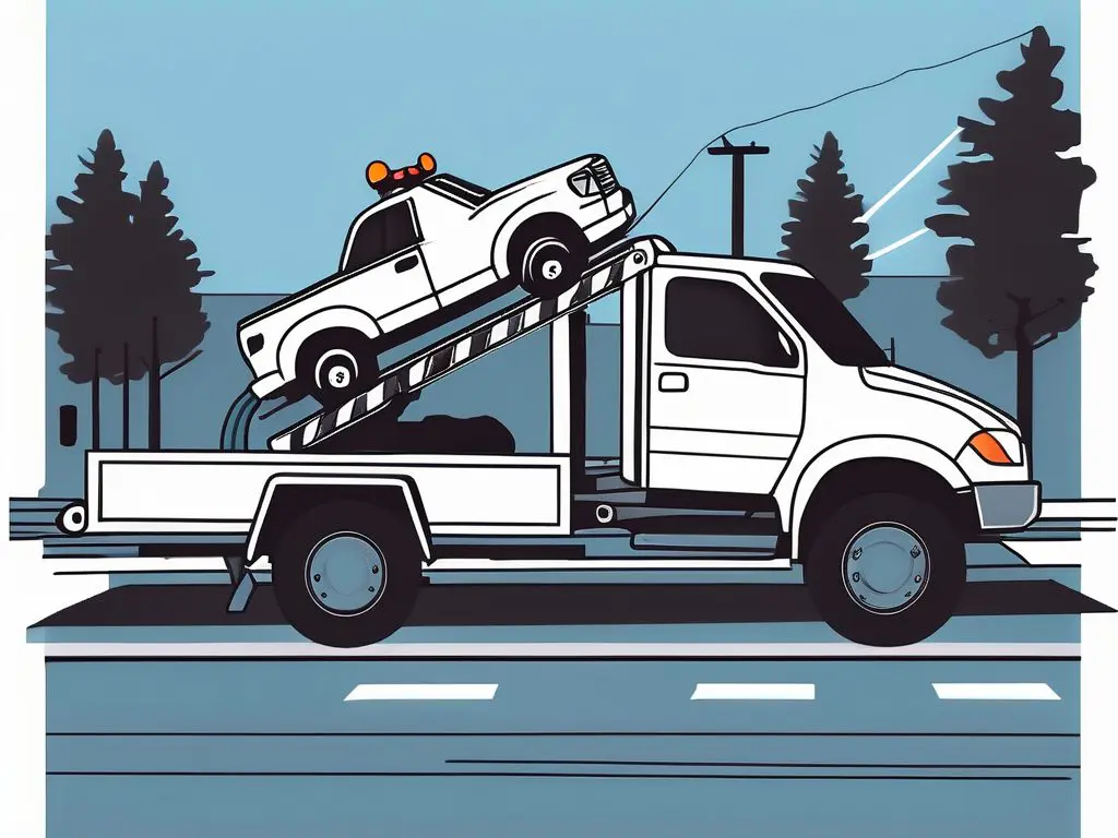How to File an Insurance Claim for Towing Services 2 A tow truck in action