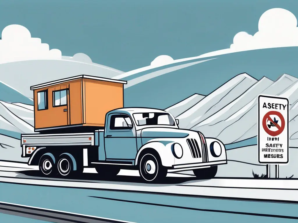 How to ensure your car’s safety during long-distance towing 2 A sturdy vehicle securely hitched to a trailer carrying a car