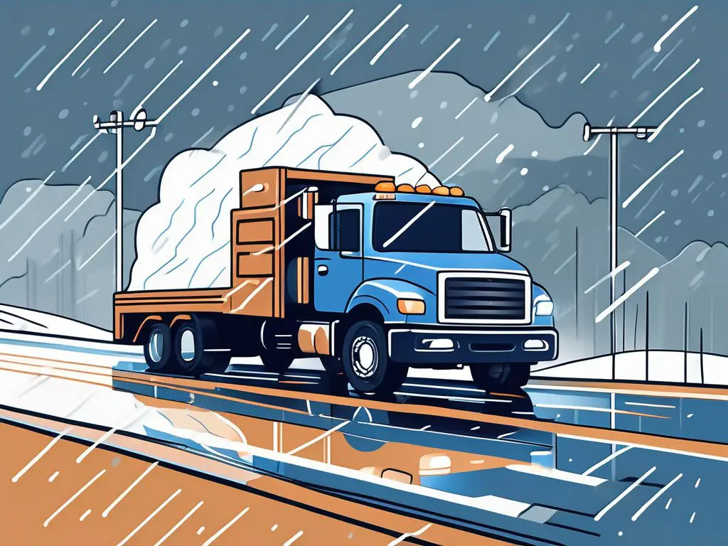 How weather affects long-distance towing and what you can do about it 2 A tow truck navigating through various weather conditions