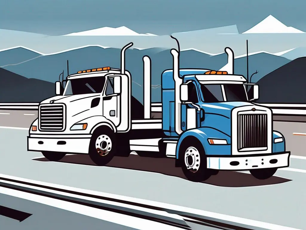 How to choose between flatbed and traditional long-distance towing 2 A flatbed tow truck and a traditional tow truck side by side