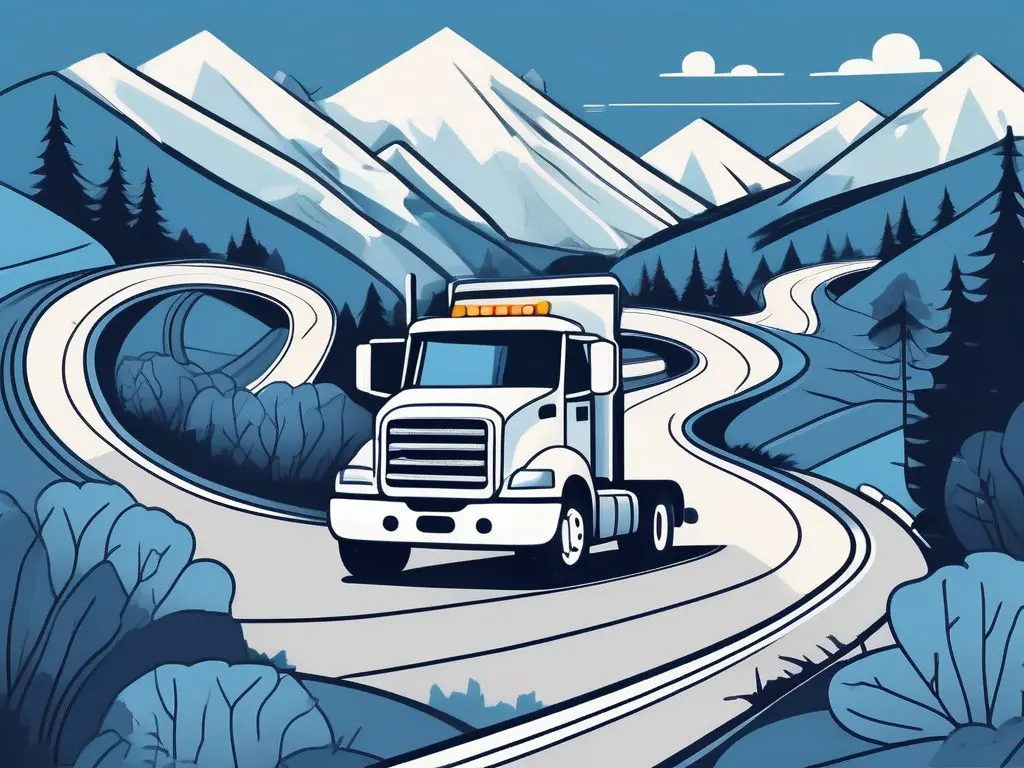 Understanding Insurance Coverage for Long-Distance Towing 2 A tow truck navigating a winding road through a scenic landscape