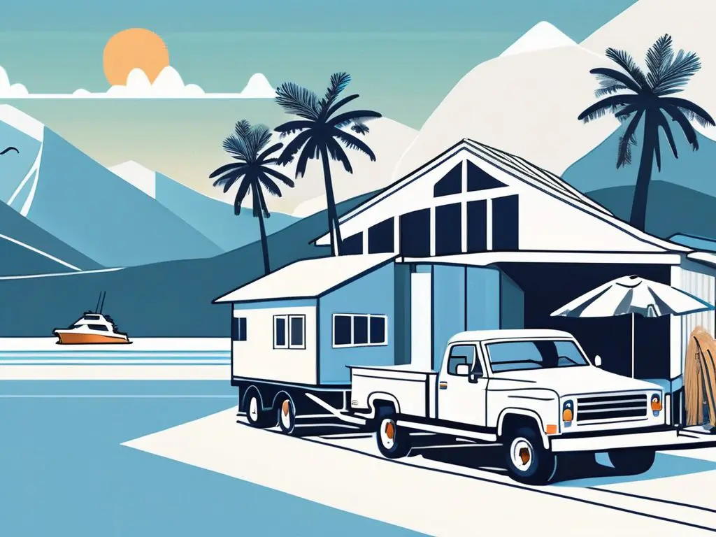 Why Auto Transport Is Ideal for Snowbirds 2 A serene winter landscape featuring a cozy home with a snow-covered roof