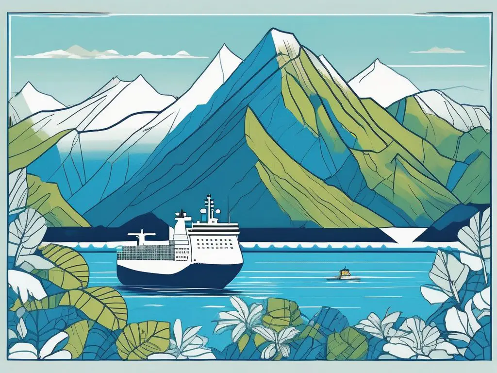 How to Ship Your Car to Hawaii or Alaska 2 A large cargo ship sailing through vibrant blue waters